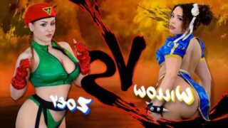 Chun-Li vs Cammy: Thighs and Tits Showdown – Willow Ryder, Zoey Uso Free Porn Videos